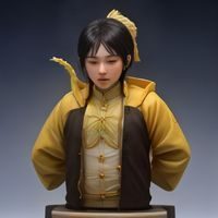 内容研究员赵晴的工作照，年轻专注，面对多屏工作环境，体现资讯核查与数据整理的专业能力